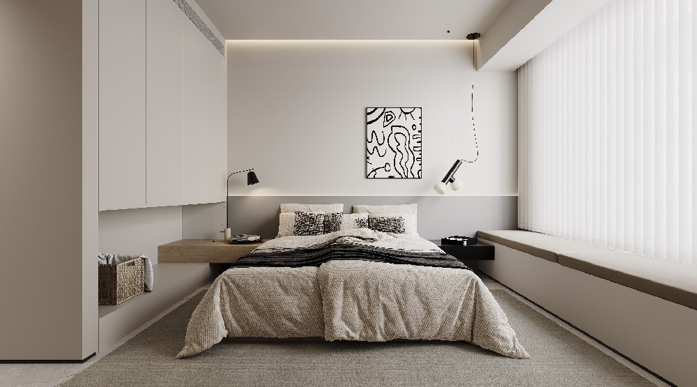 酒店臥室樣板間05