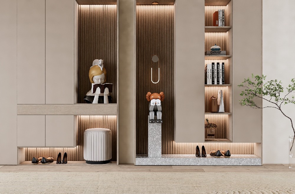 酒店玄關柜樣板間02